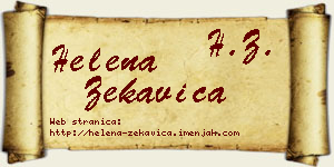 Helena Zekavica vizit kartica